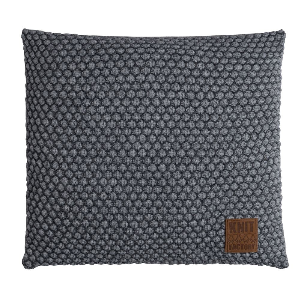 

Подушка Knit Factory Juul - Антрацит/Серый - 50x50 см