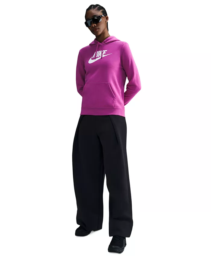 

Женский худи с логотипом Club Fleece для спорта Nike, фиолетовый