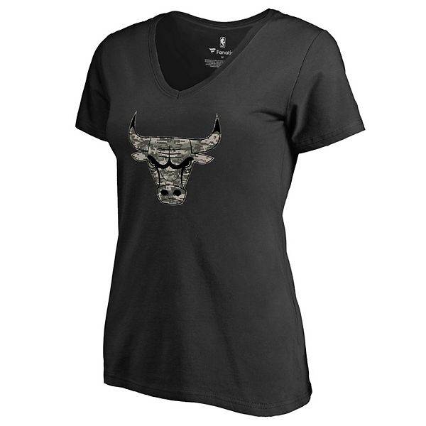 

Женская черная футболка с v-образным вырезом Chicago Bulls Camo Unbranded, Черный, Женская черная футболка с v-образным вырезом Chicago Bulls Camo Unbranded