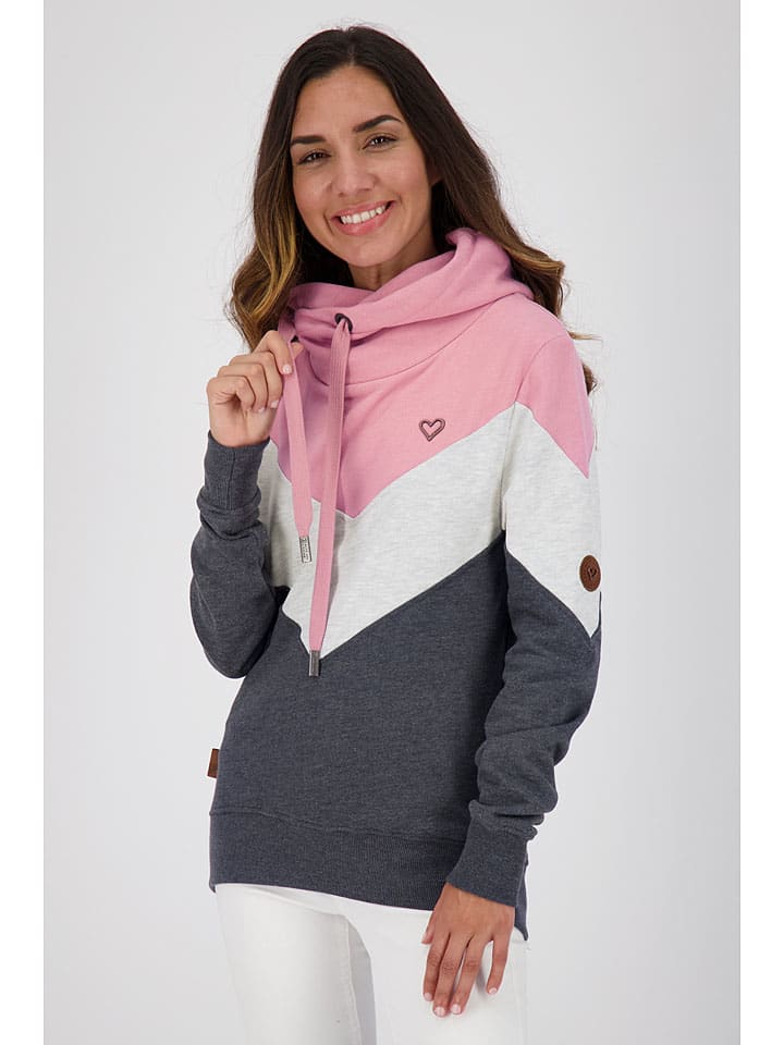 

Свитер StellaAK розово-серо-белого цвета alife and kickin