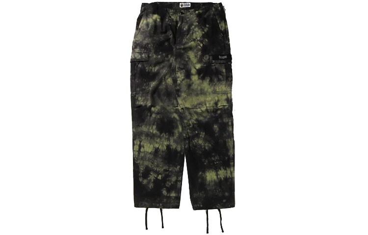 

Свободные брюки BAPE Tie Dye с 6 карманами A Bathing Ape, синий