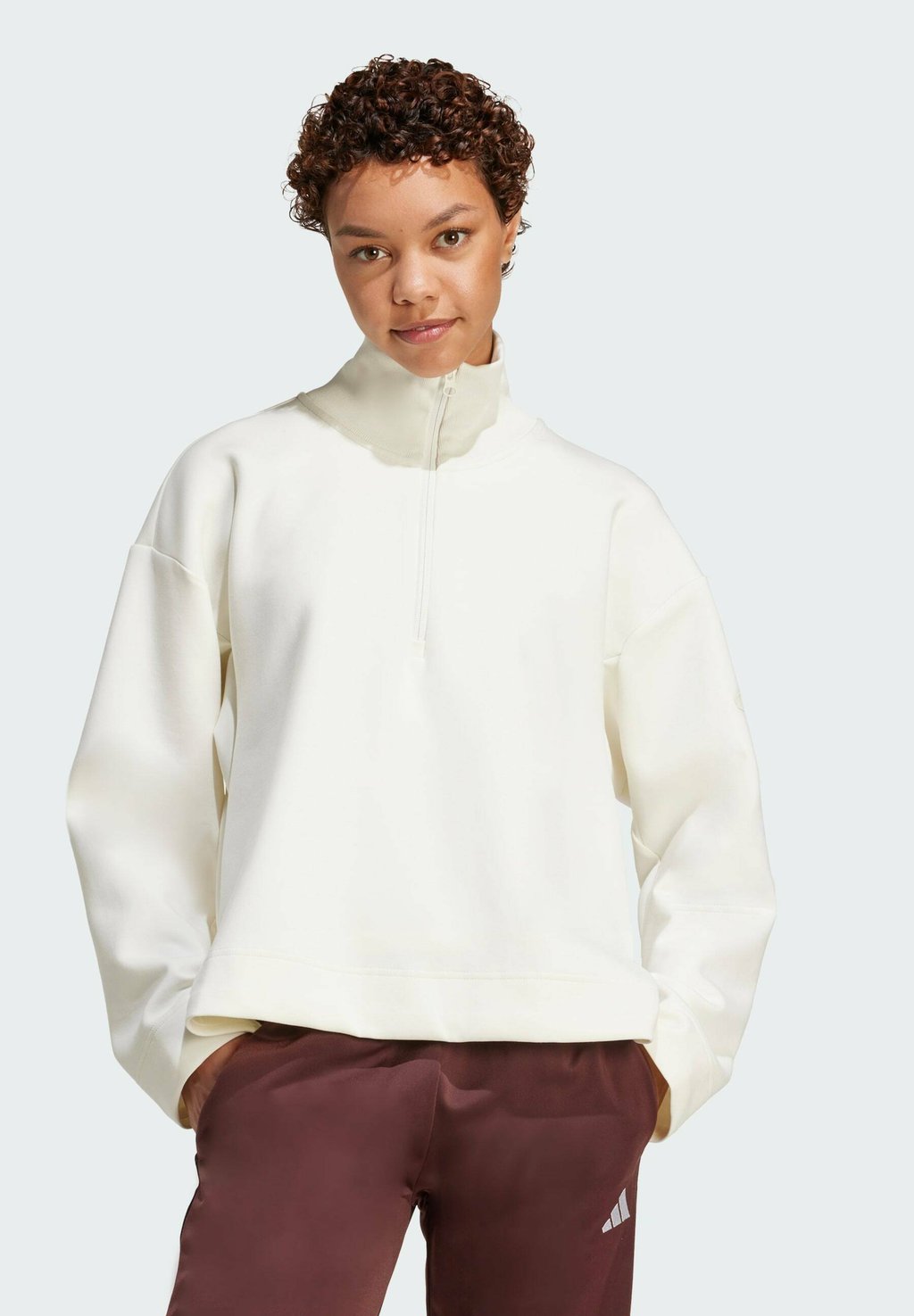 

Толстовка ALL SOFT LUX QUARTER Adidas Sportswear, кремовый