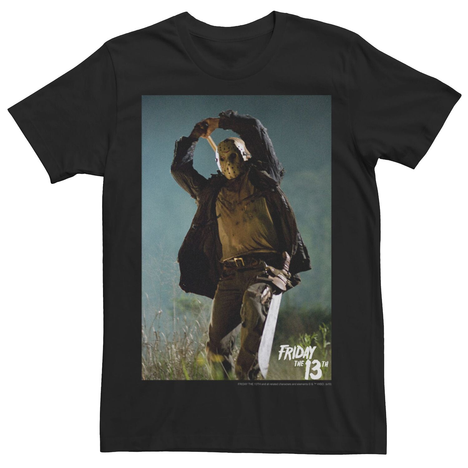 

Мужская футболка с плакатом Friday The 13th Jason Axe Licensed Character