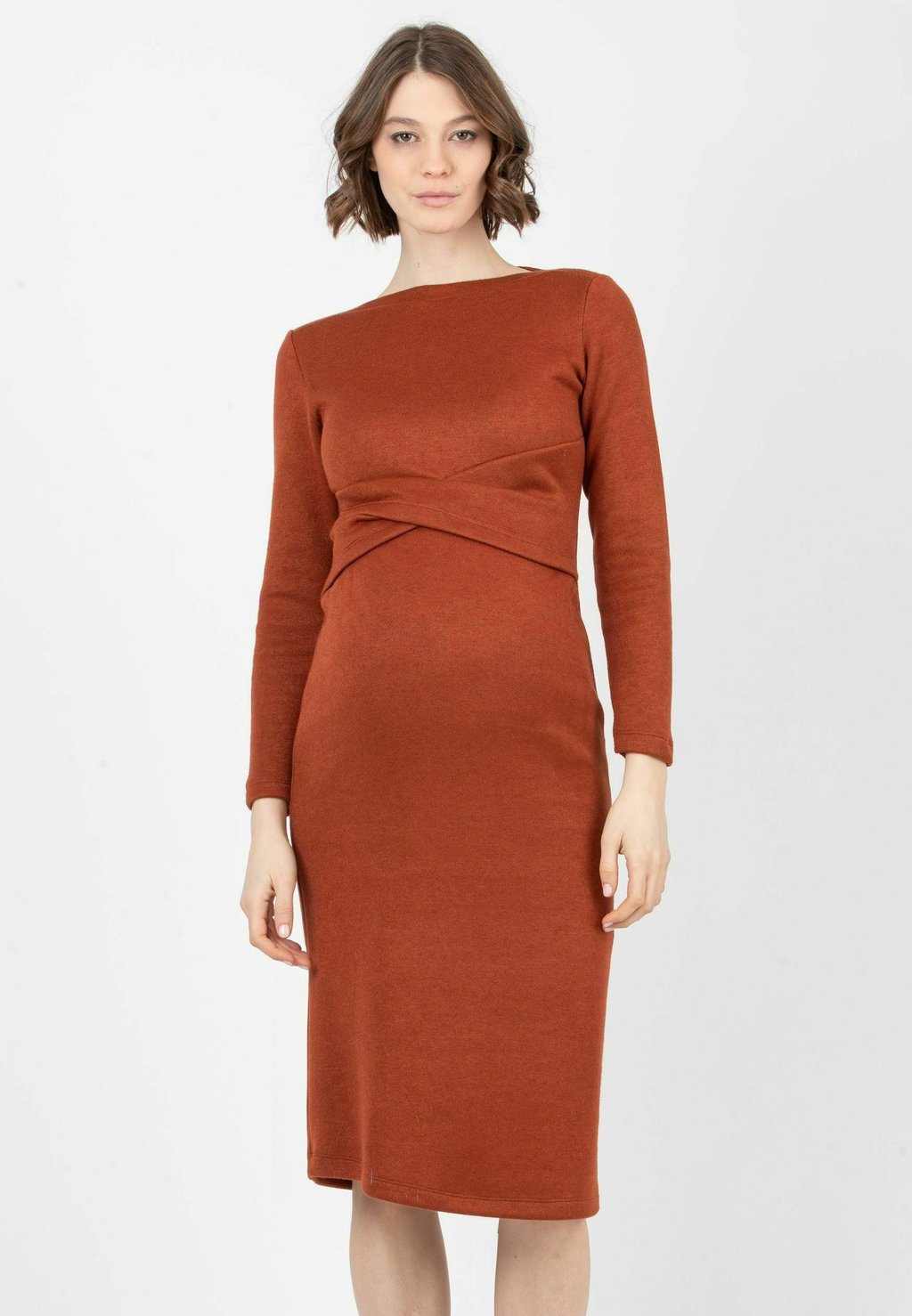 

Платье-футляр AMELIA MIDI Attesa Maternity, коричневый