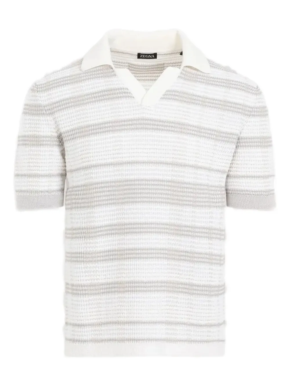 

Трикотажная футболка в полоску Zegna, белый