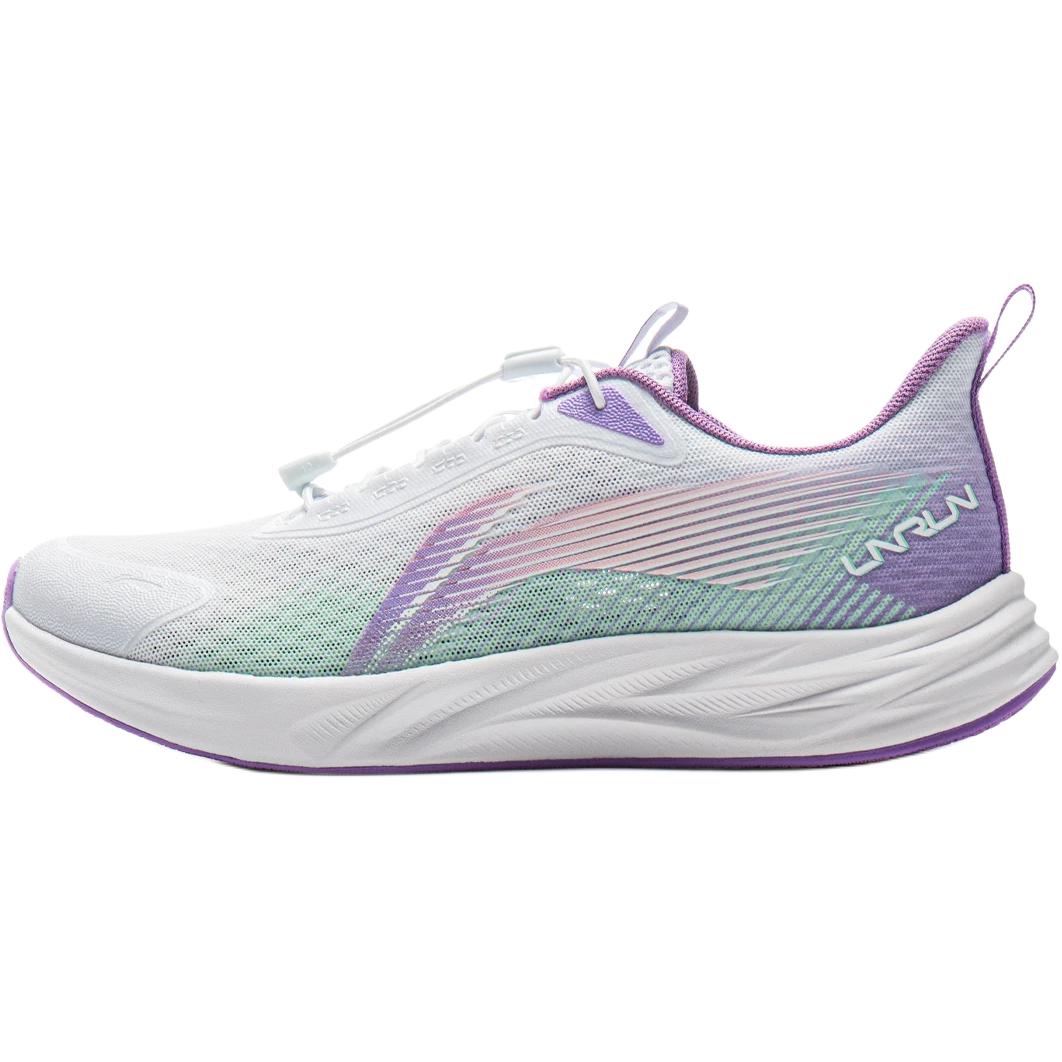 

Кроссовки для бега Feiyun 2 V3 с амортизацией Rebound, дышащие, низкие, для детей и подростков LINING YOUNG, белый/зеленый