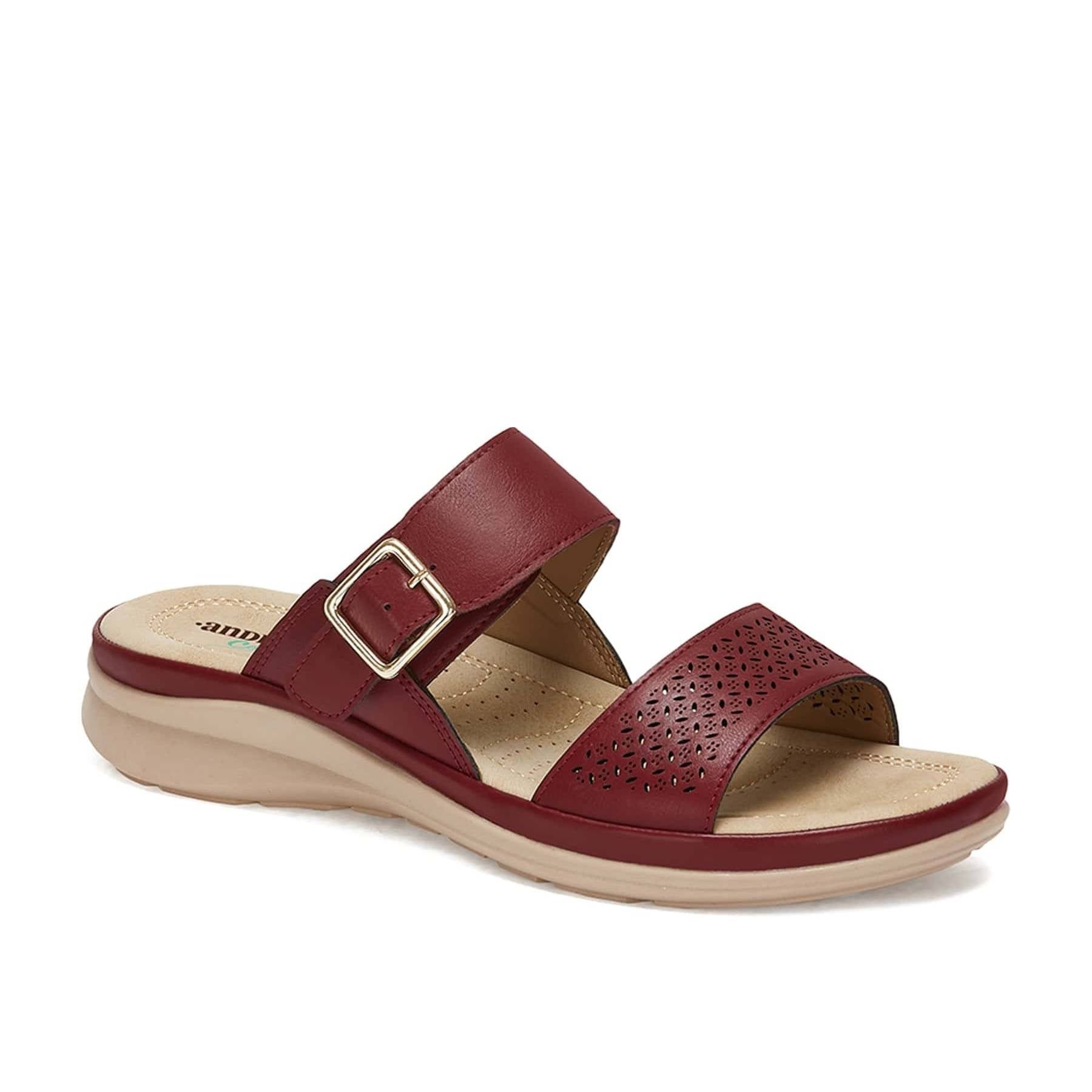 Сандалии с мягкой стелькой Andrea Comfort, цвет burgundy