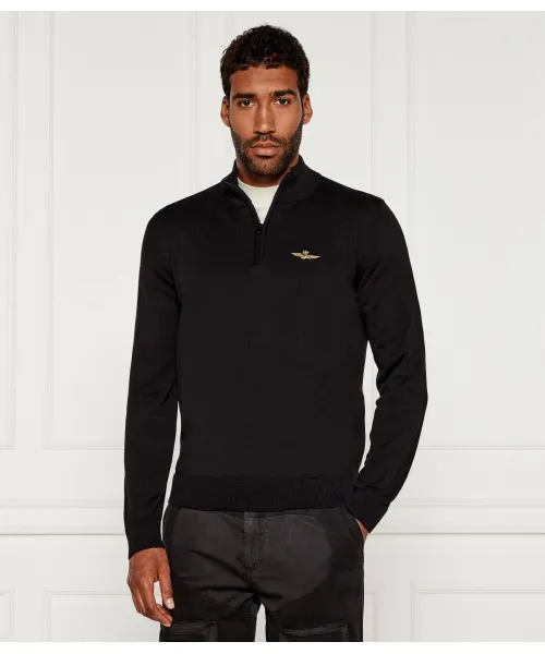 

Свитер Regular fit Aeronautica Militare, черный