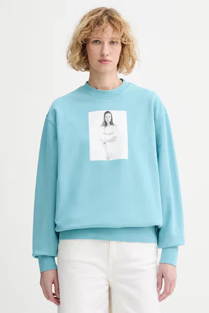 Худи женское Calvin Klein, бирюзовый