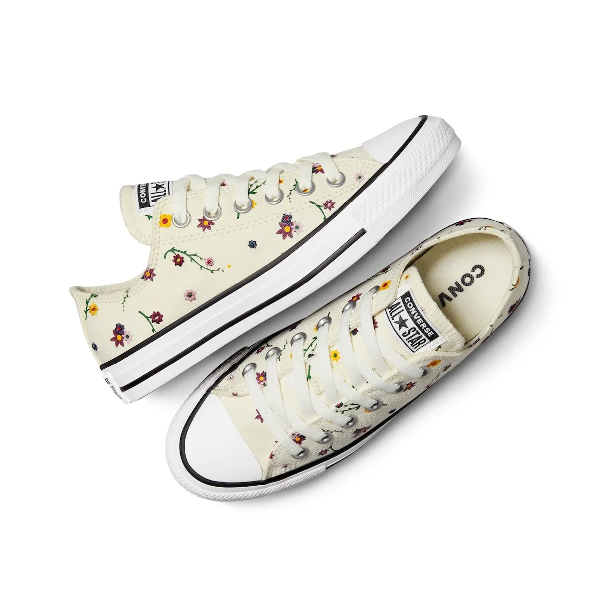 Унисекс кроссовки Chuck Taylor All Star с цветочным принтом Converse, белый — фото 4