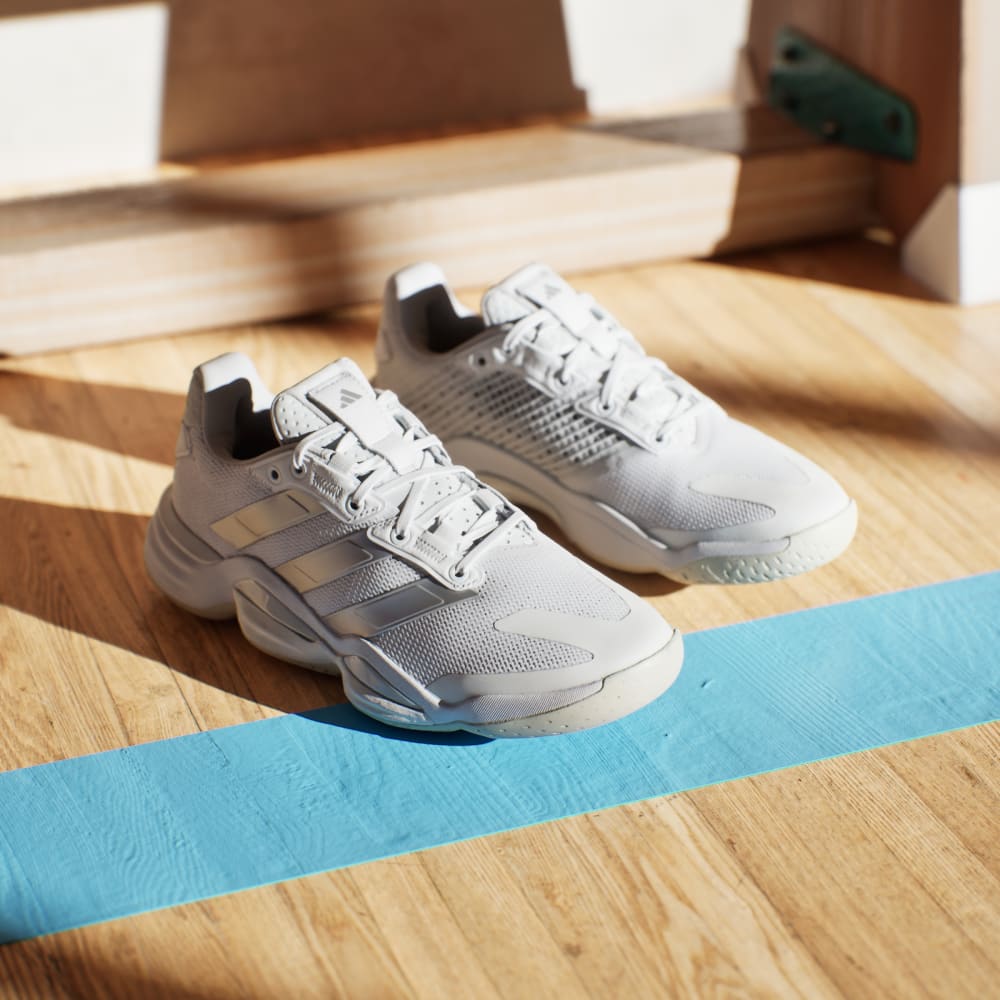 Кроссовки Adidas Stabil 16 Indoor Shoes, цвет Cloud White/Silver Metallic/Grey One — фото 4