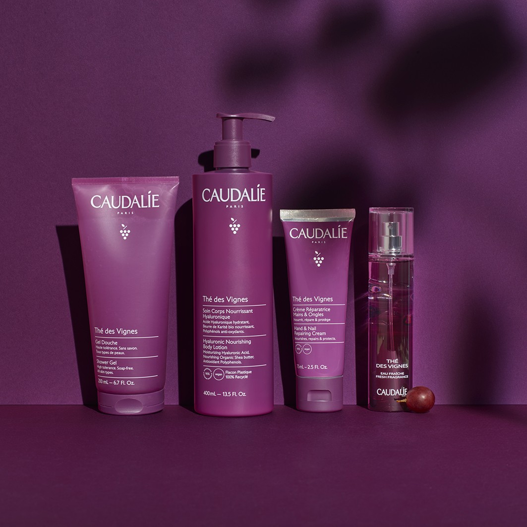 Лосьон для тела the des vignes thé des vignes nourishing Caudalie, объем 400 мл — фото 3
