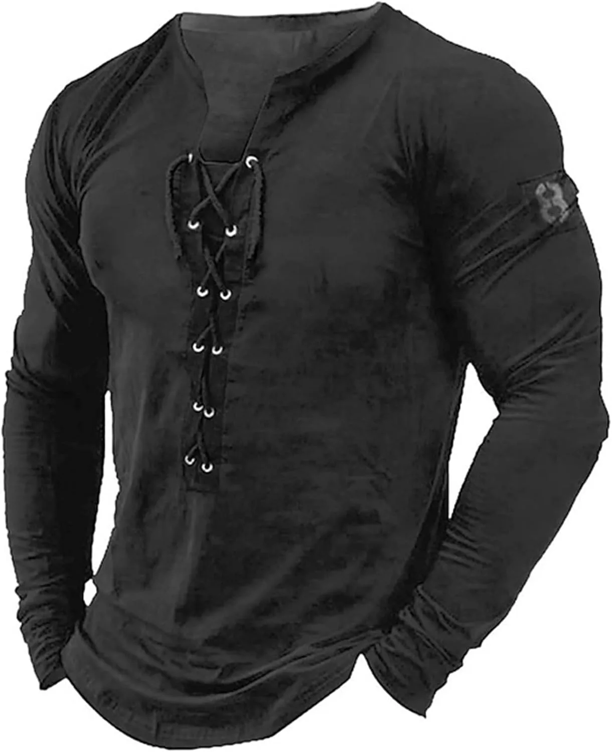 

Мужская футболка Henley с длинным рукавом в стиле стимпанк