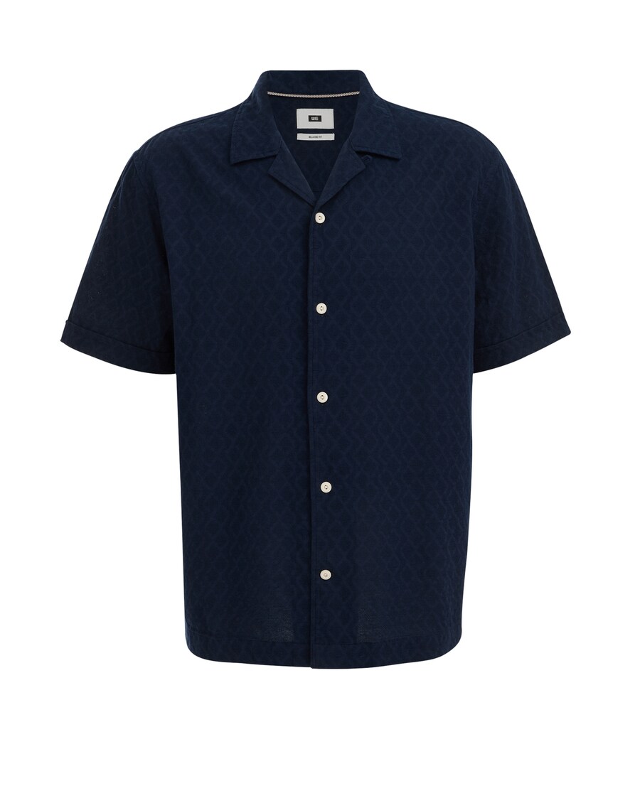 

Повседневная рубашка WE Fashion Comfort fit Button Up Shirt, морской синий