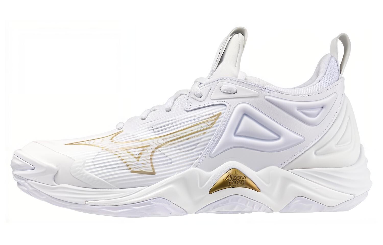 

Mizuno Кроссовки унисекс, White/Gold