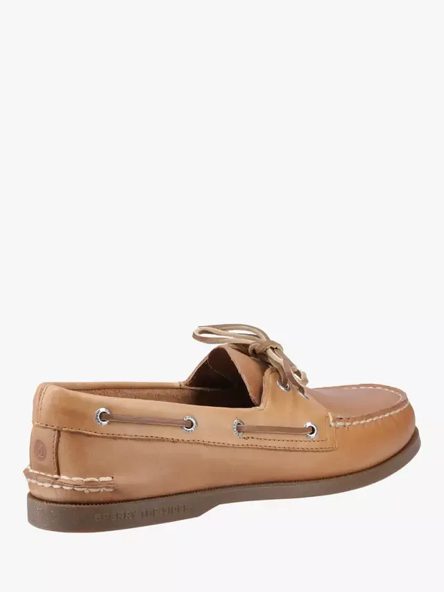Оригинальные кожаные мокасины с двумя люверсами Sperry, Nutmeg — фото 2