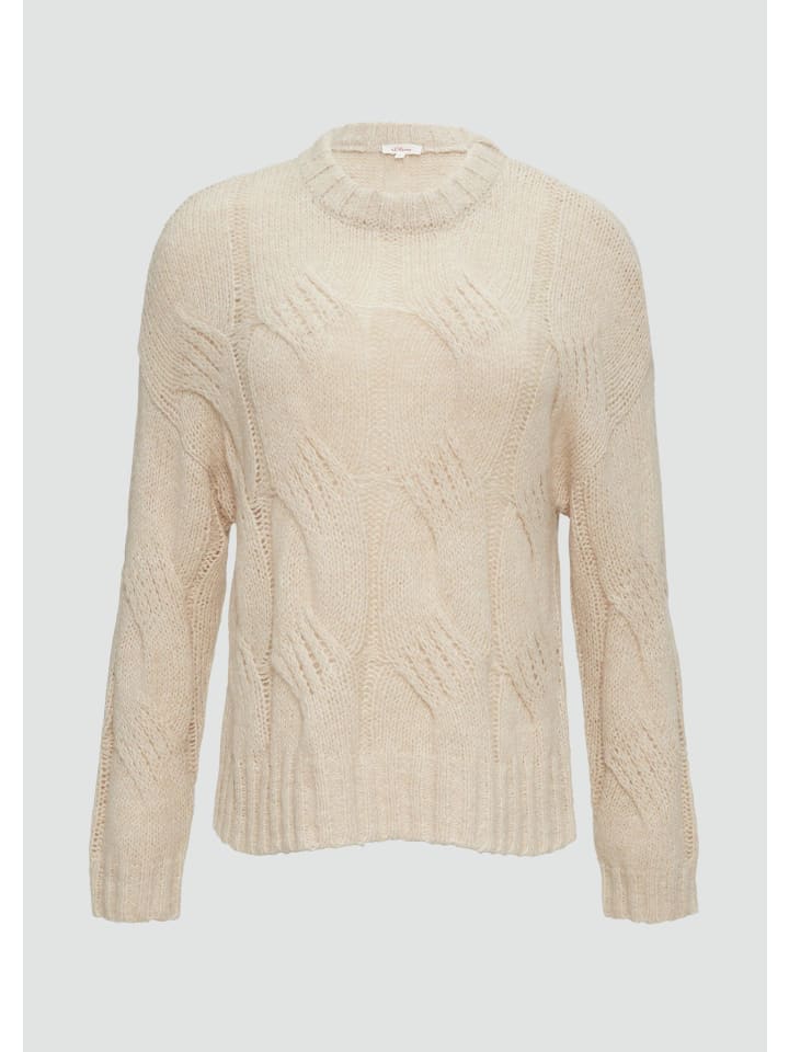 

Вязаный свитер в цвете 81W9_бежевый s.Oliver