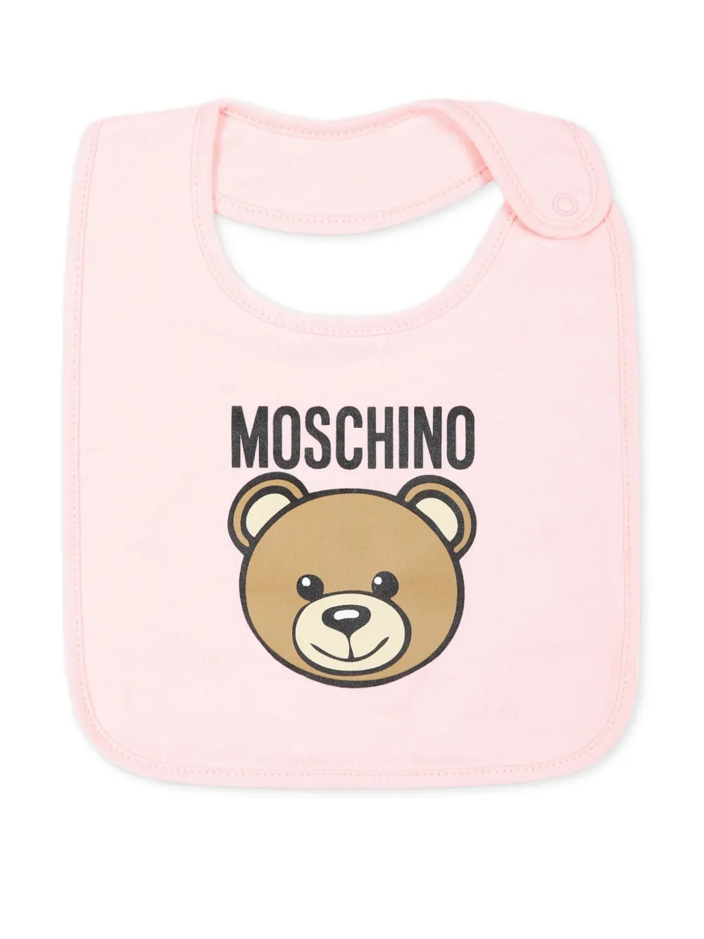 Комплект из двух шапок бини с принтом Teddy Bear Moschino Kids, розовый — фото 3