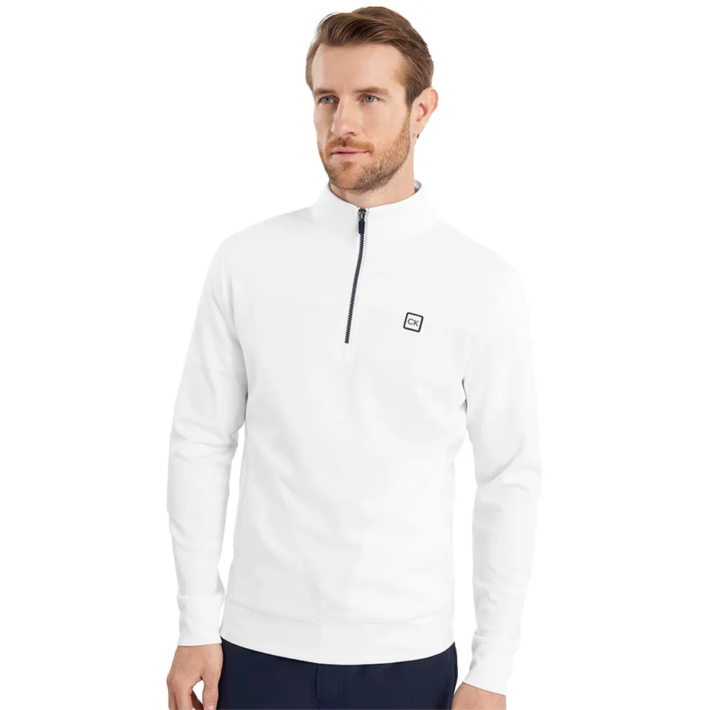 

Толстовка Calvin Klein Golf Concord half zip, белый