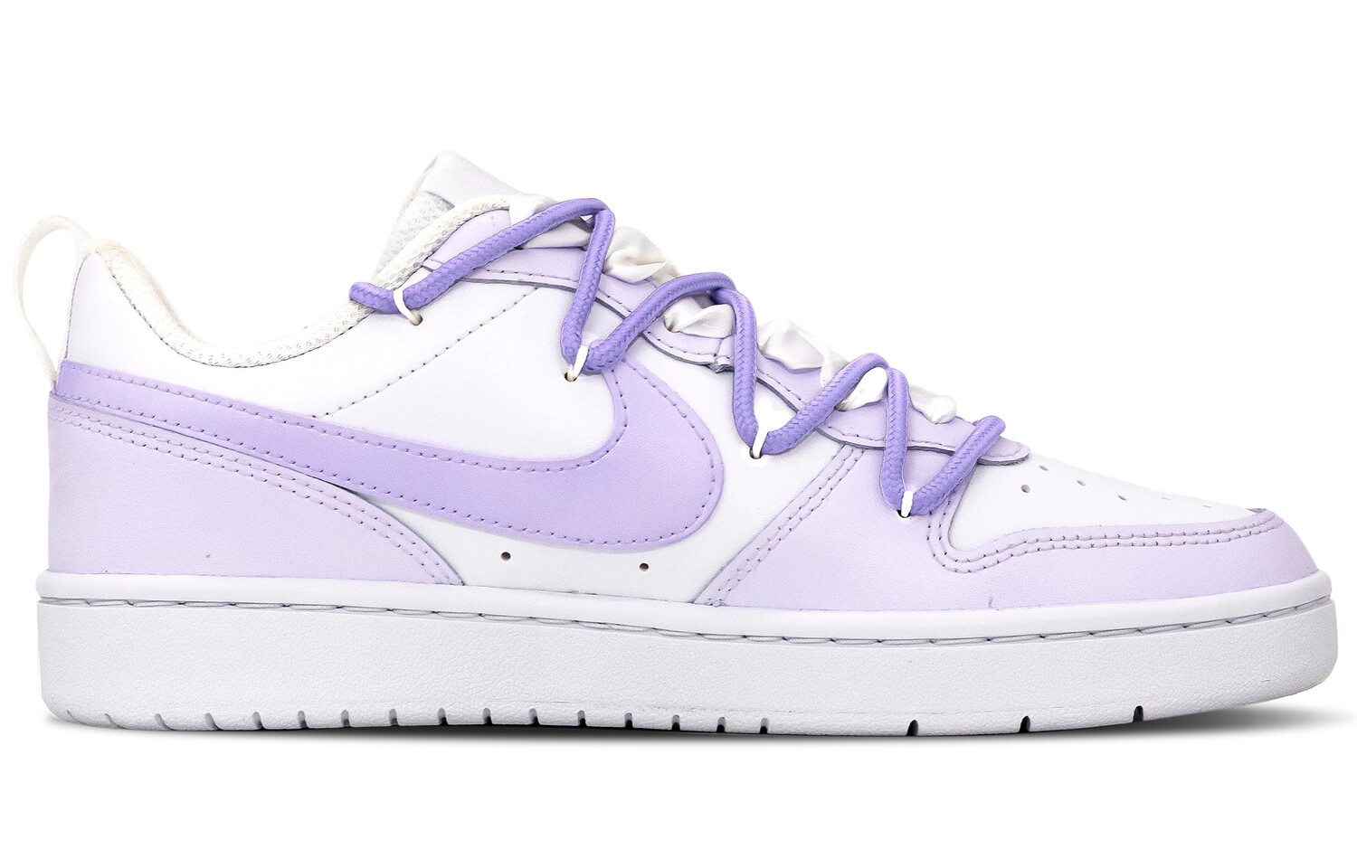 

Кроссовки Nike Court Borough Skateboard Shoes Women's Low-Top White Purple