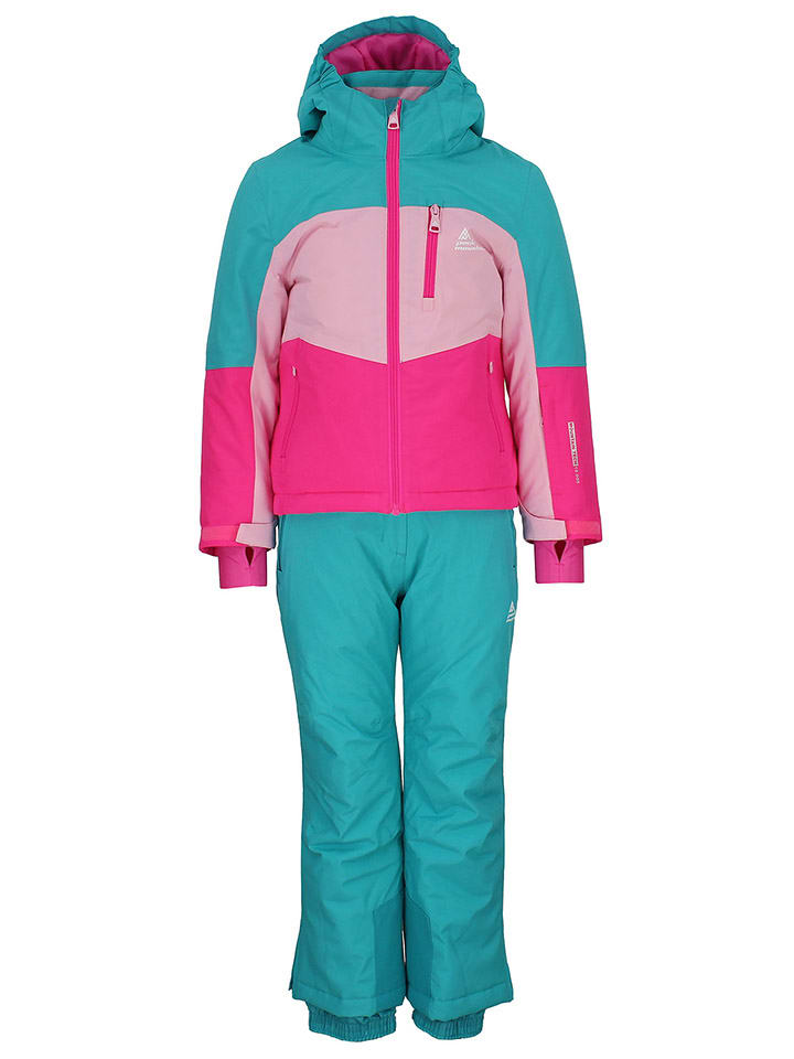 

Куртка для лыж и сноуборда Peak Mountain 2tlg. Ski-/ Snowboardoutfit Fabiola, цвет Türkis/Pink