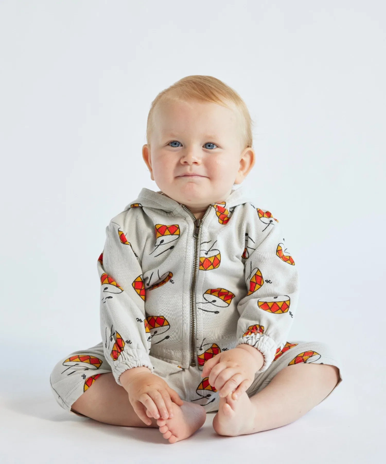 Худи на молнии Baby Play the Drum