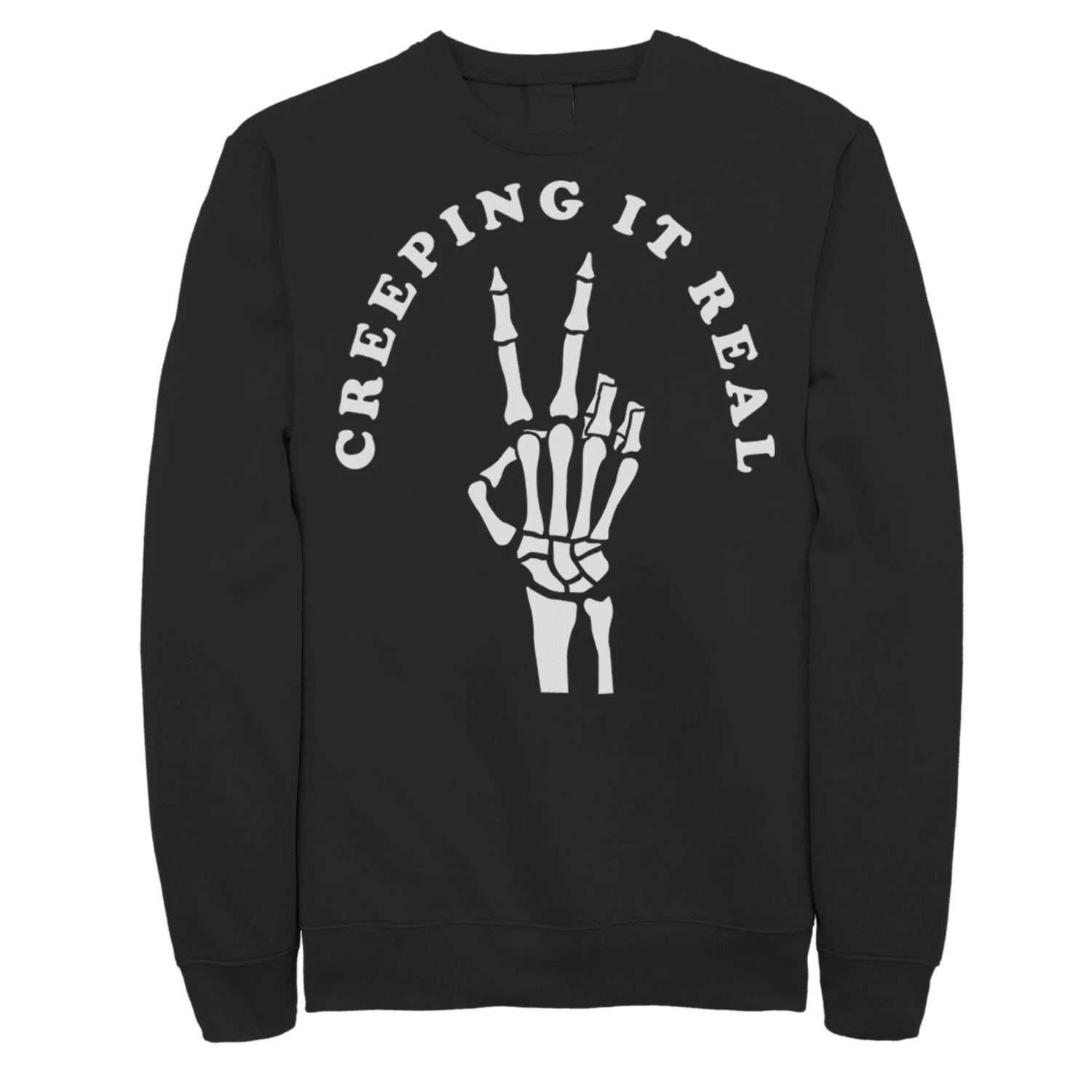 

Мужская толстовка Creeping It Real Skeleton со знаком мира Licensed Character