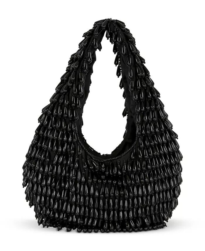 

Женский клатч на плечо Gina Tear Drop с бисером Jewel Badgley Mischka, черный