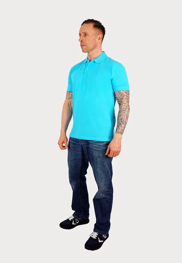 Рубашка-Поло с коротким рукавом и рисунком «аксель» U.S. Polo Assn., Hellblau — фото 2
