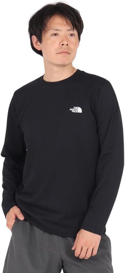 

Мужская футболка с длинным рукавом и цифровым логотипом THE NORTH FACE, черный