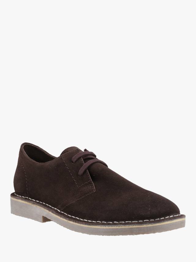 Скаутские замшевые туфли на шнуровке Hush Puppies, коричневый — фото 2