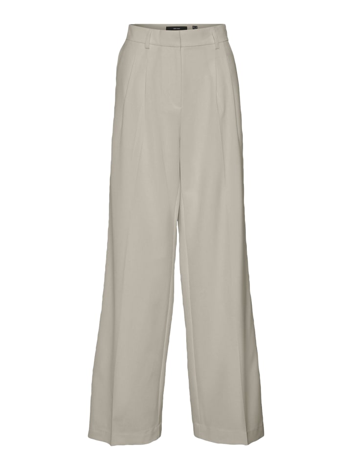 

Vero Moda Широкие брюки-кюлоты палаццо, деловые брюки VMTROIAN бежевого цвета