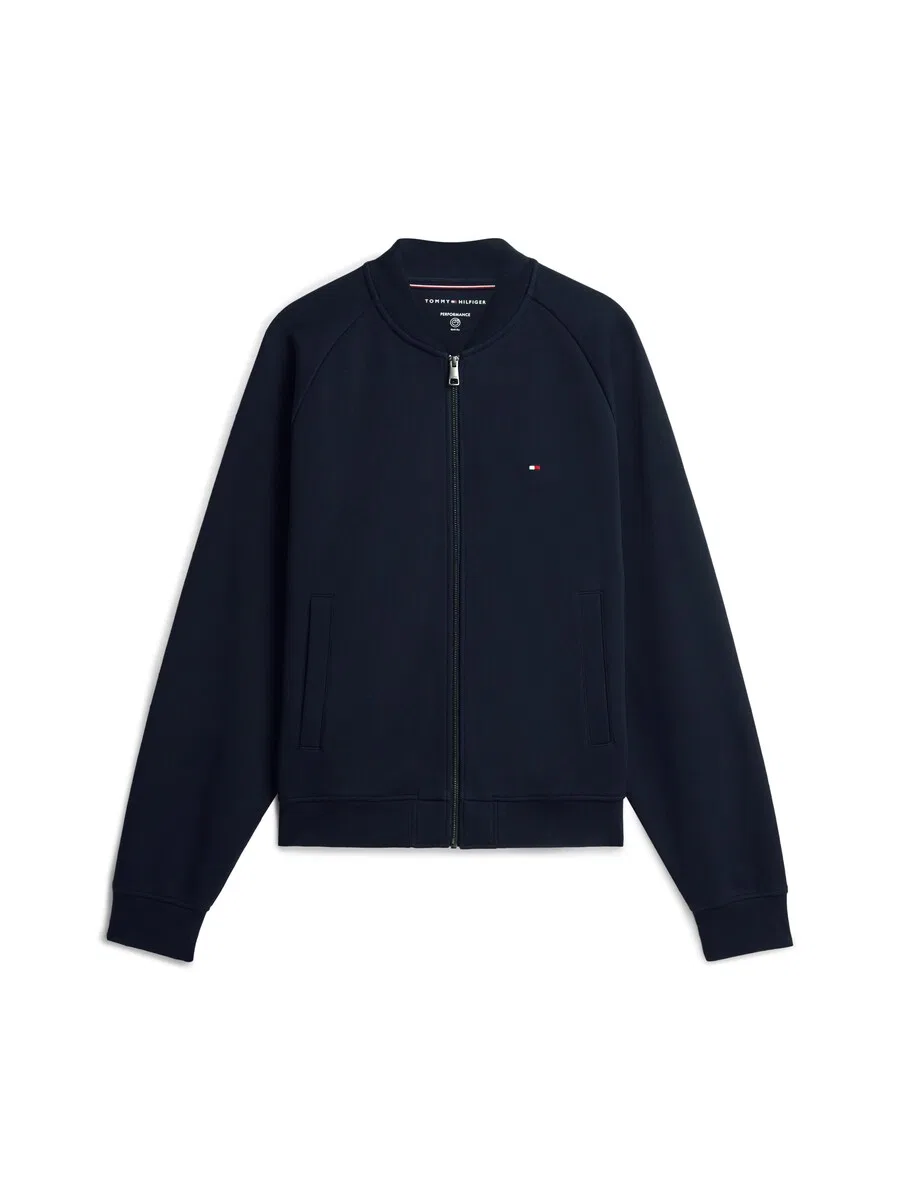 Худи на молнии TOMMY HILFIGER 'ESSENTIAL' темно-синего цвета