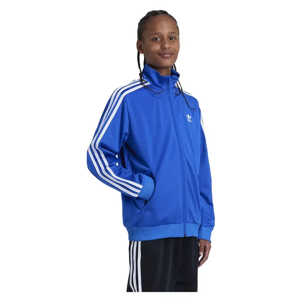 Худи на молнии Adicolor Firebird Adidas Originals, синий — фото 3