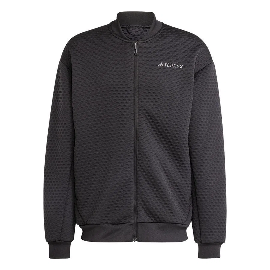 Мужская куртка из футера с принтом Xpl Sweat Jkt adidas, Черный — фото 2