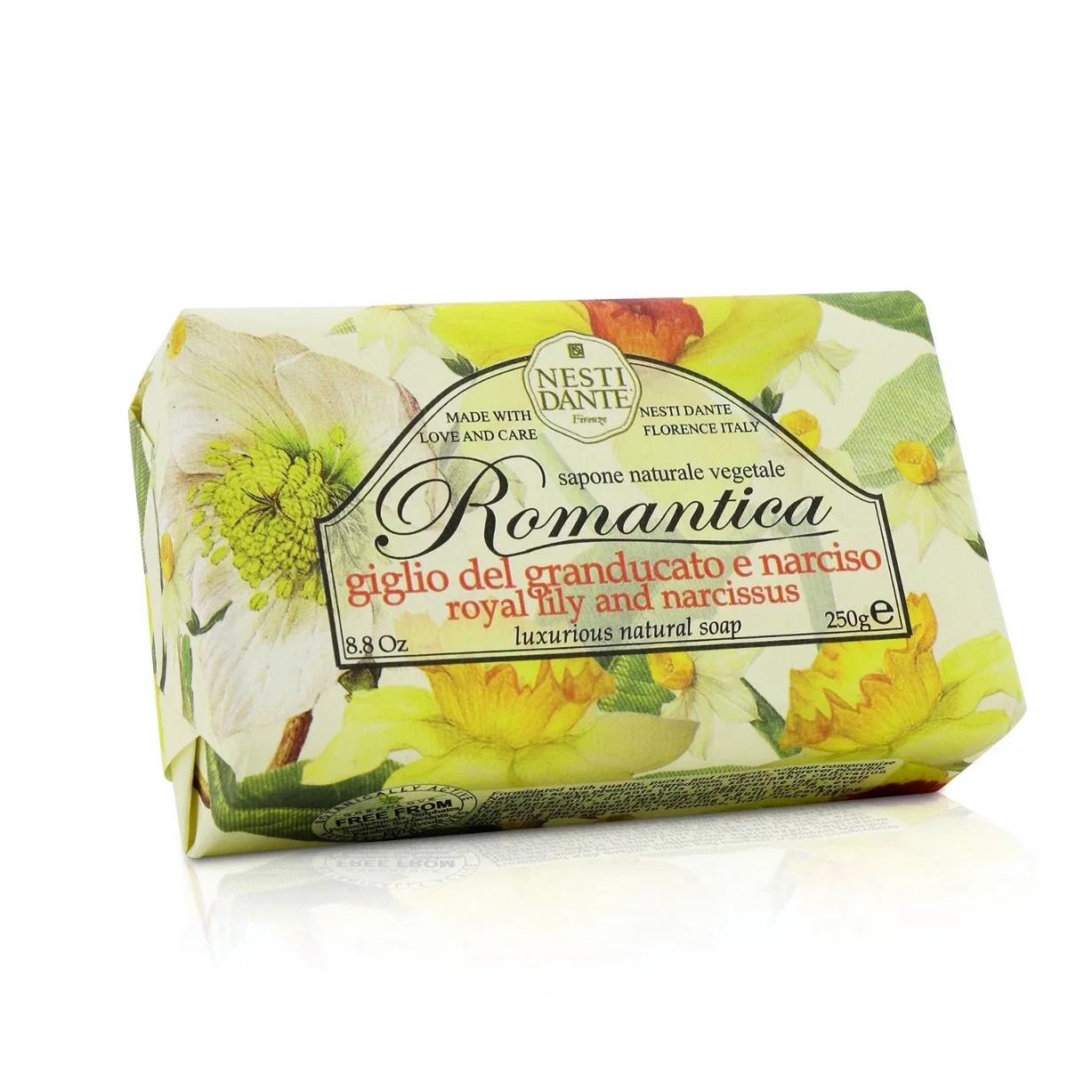 Твердое мыло Romantica Luxurious Natural Soap, NESTI DANTE, 250 г, Lily Narcissus