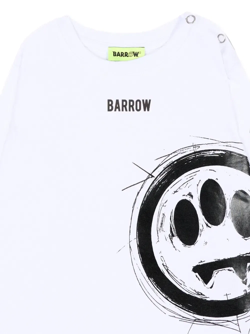 Футболка с длинными рукавами с логотипом Barrow Kids, белый — фото 3