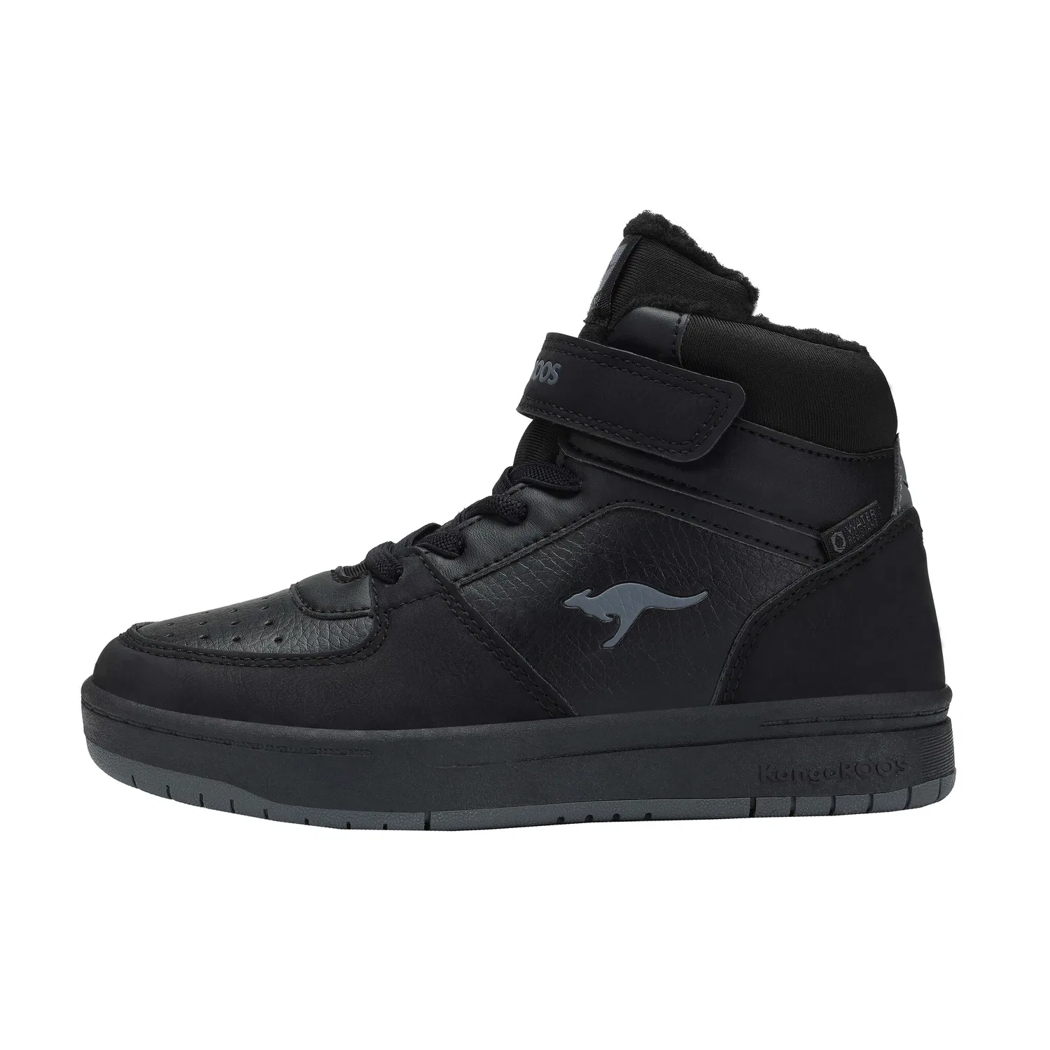 Детские кроссовки с водонепроницаемым верхом KangaROOS, Jet Black/Steel Grey — фото 2