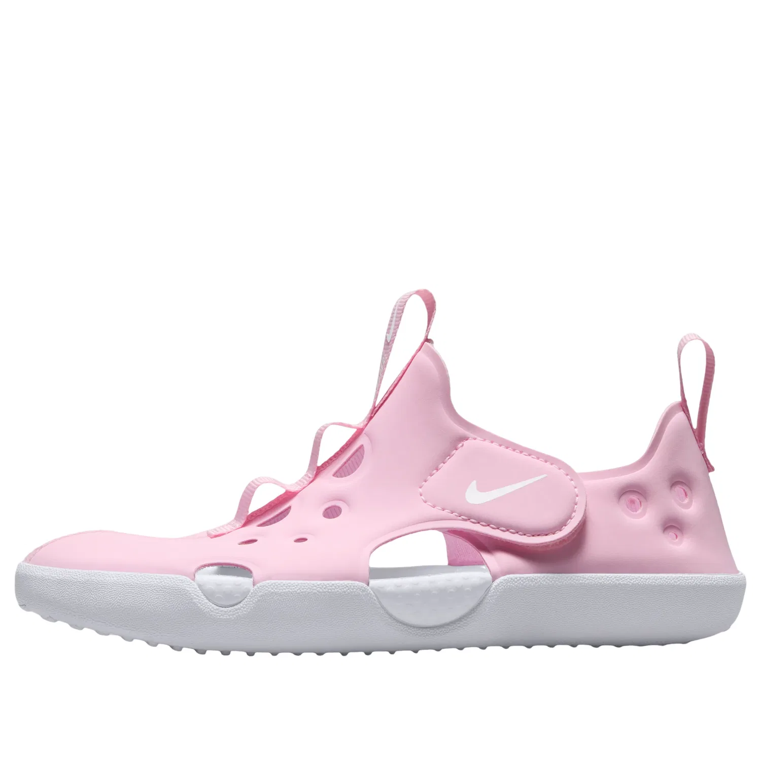 Детские сандалии с синтетическим верхом Sunray Protect 4 'Pink Foam White' Nike, Pink Foam/White