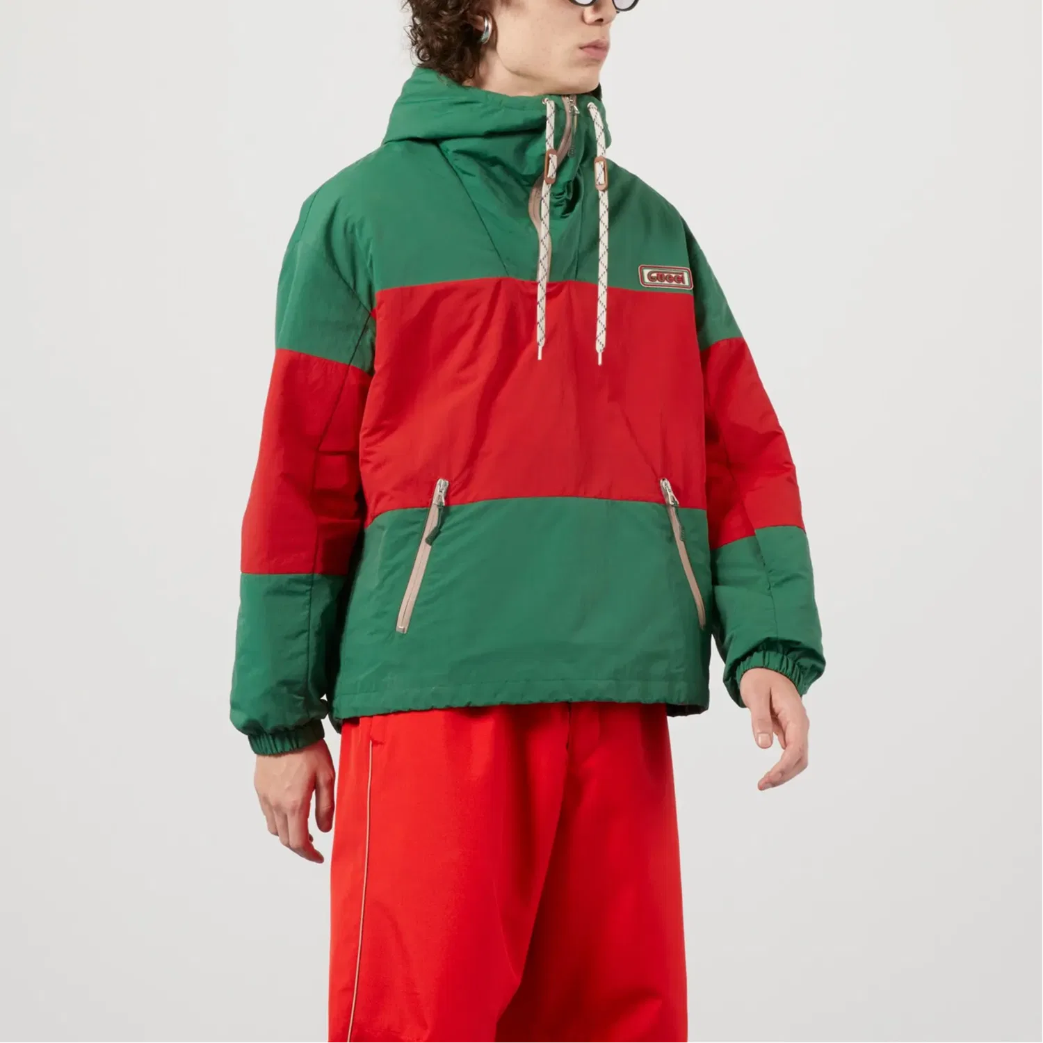 Мужская куртка с принтом GUCCI, Red Green — фото 3