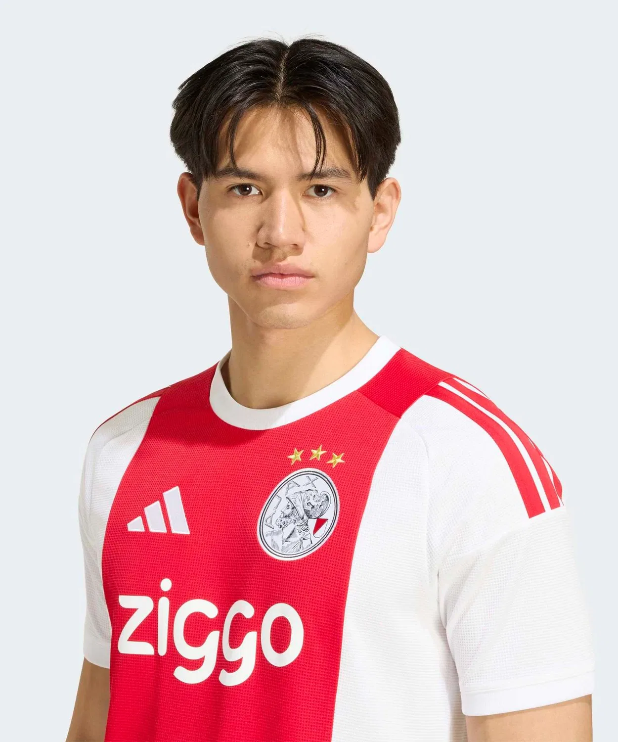 Мужская футболка с принтом Ajax Amsterdam 26/27 Home Jersey Adidas, White — фото 3