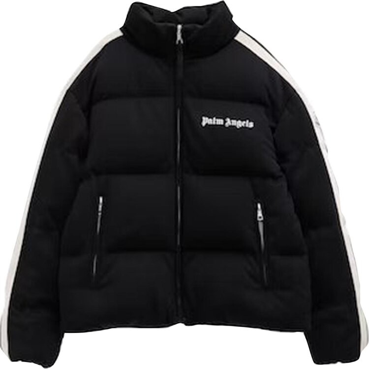 

Куртка Palm Angels Classic Track Down Jacket 'Black/White', черный
