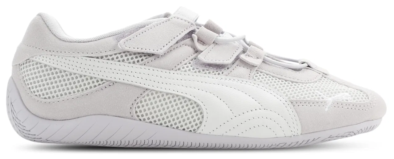 Кеды для девочек Speedcat Go PUMA, цвет White/Spring Lavender