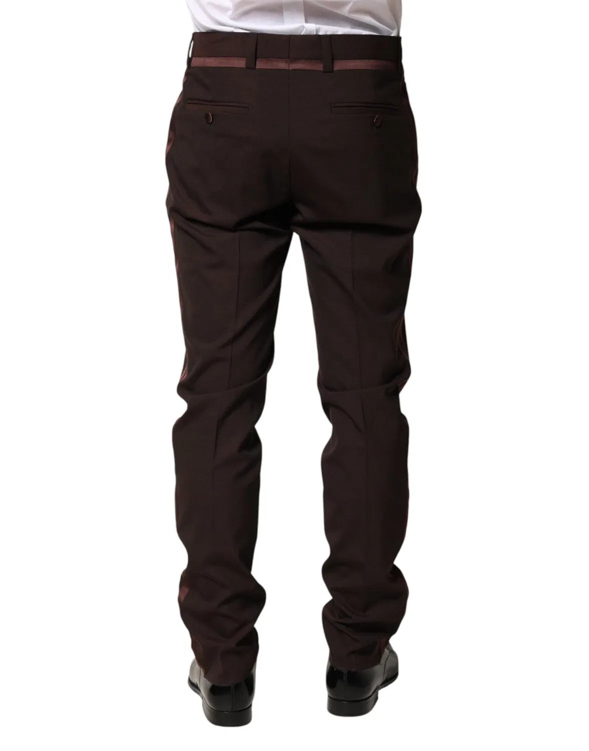 Мужские брюки классические с логотипом Dress pants Dolce & Gabbana, Brown — фото 4
