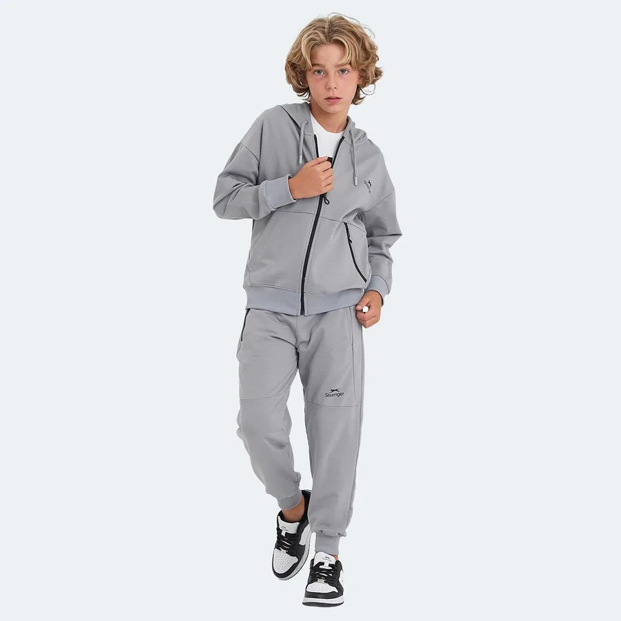 Детский спортивный костюм с капюшоном и карманами Local Slazenger, Черный