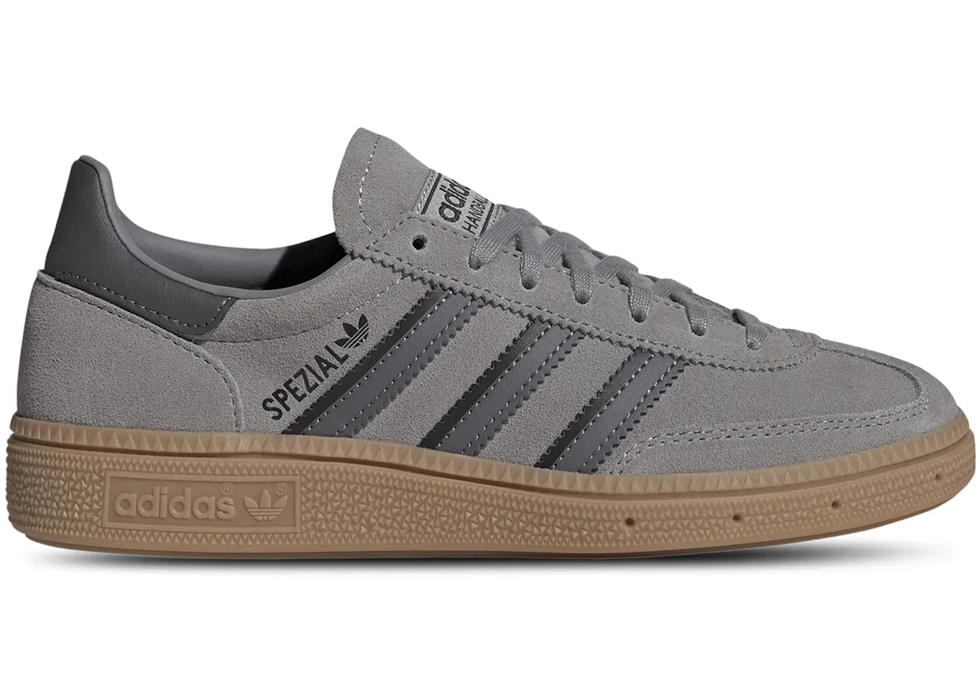 Детские кроссовки без шнуровки Adidas Handball Spezial, Grey Three/Grey Five/Gum