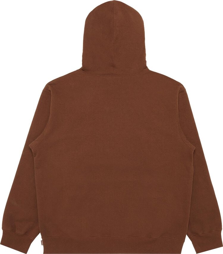 Толстовка Supreme Bling Box Logo Hooded Sweatshirt 'Dark Brown', коричневый — фото 3