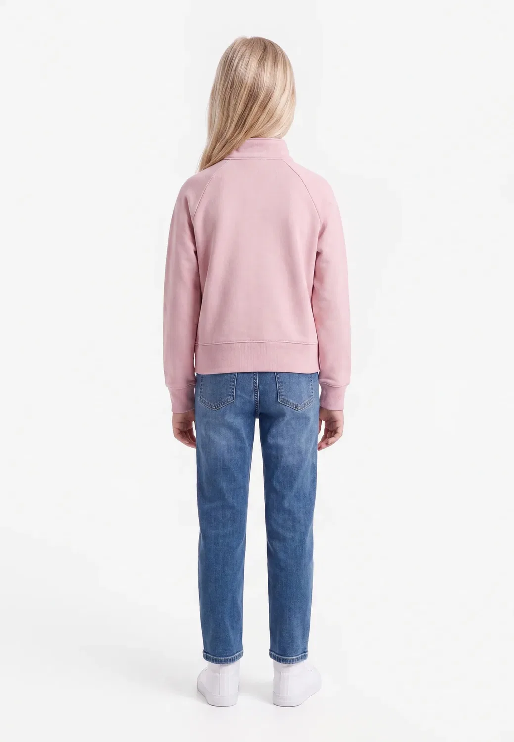 Стандартный крой - толстовка на молнии Champion, Light Pink — фото 2