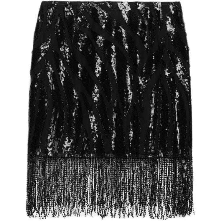 Женская юбка Casual Short ZARA, Черный — фото 3