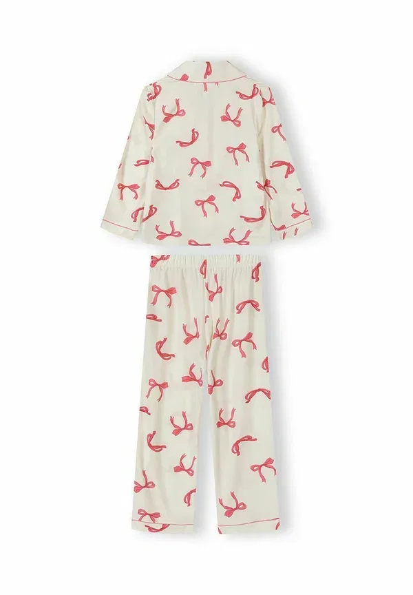 Комплект пижамный с принтом, из полиэстера, Set long sleeve with print, Minoti, White, белый — фото 2